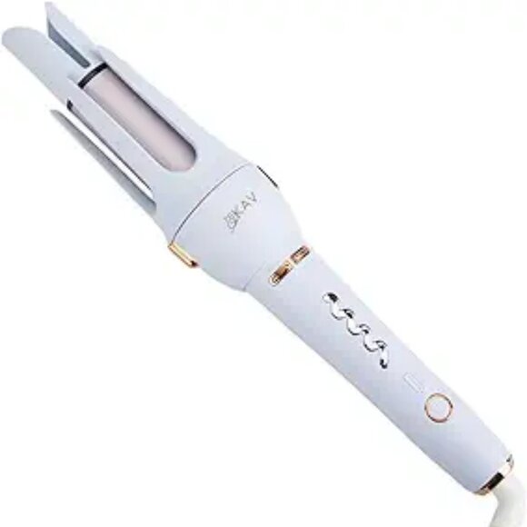 KAV Daphne Plum Auto Hair Curler, Automatic Long Barrel Rotating Curling Iron - Picture 1 of 8